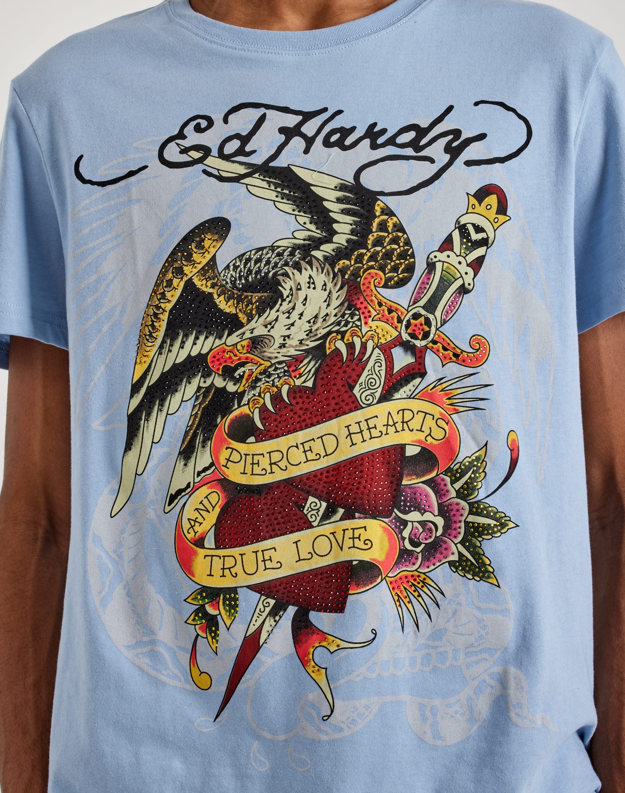 Ed Hardy Pierced Eagle Rhinestone Tee - Image 2
