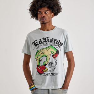 Ed Hardy Heart Hand Short Sleeve Tee