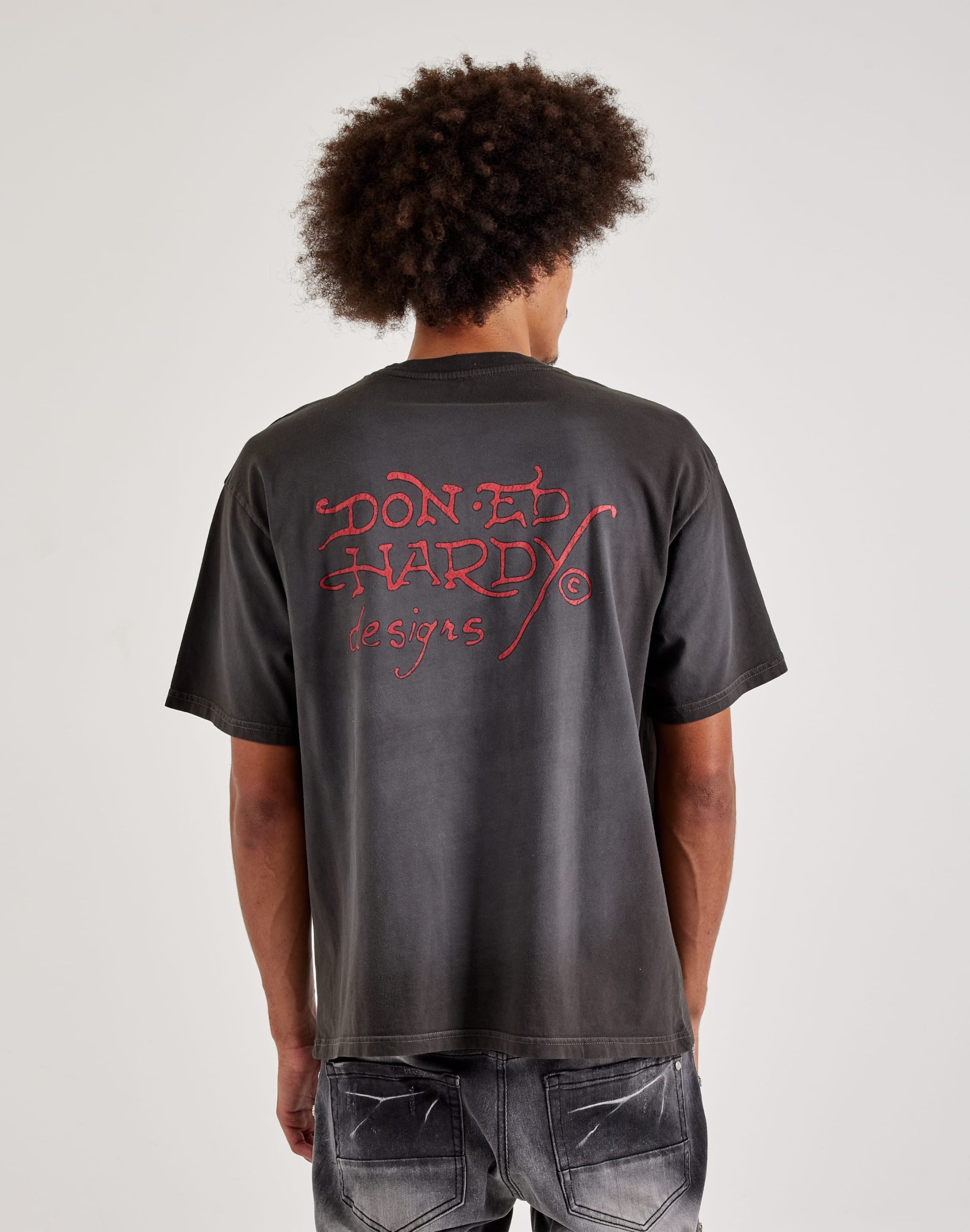 Ed Hardy Rose Rhinestone Tee - Image 2