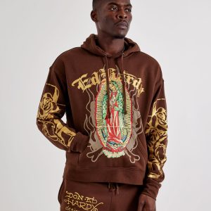Ed Hardy Mary Pullover Fleece Hoodie