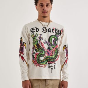 Ed Hardy Dragon Long-Sleeve Tee