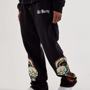 Ed Hardy Dragon Skull Baggy Fleece Sweatpants