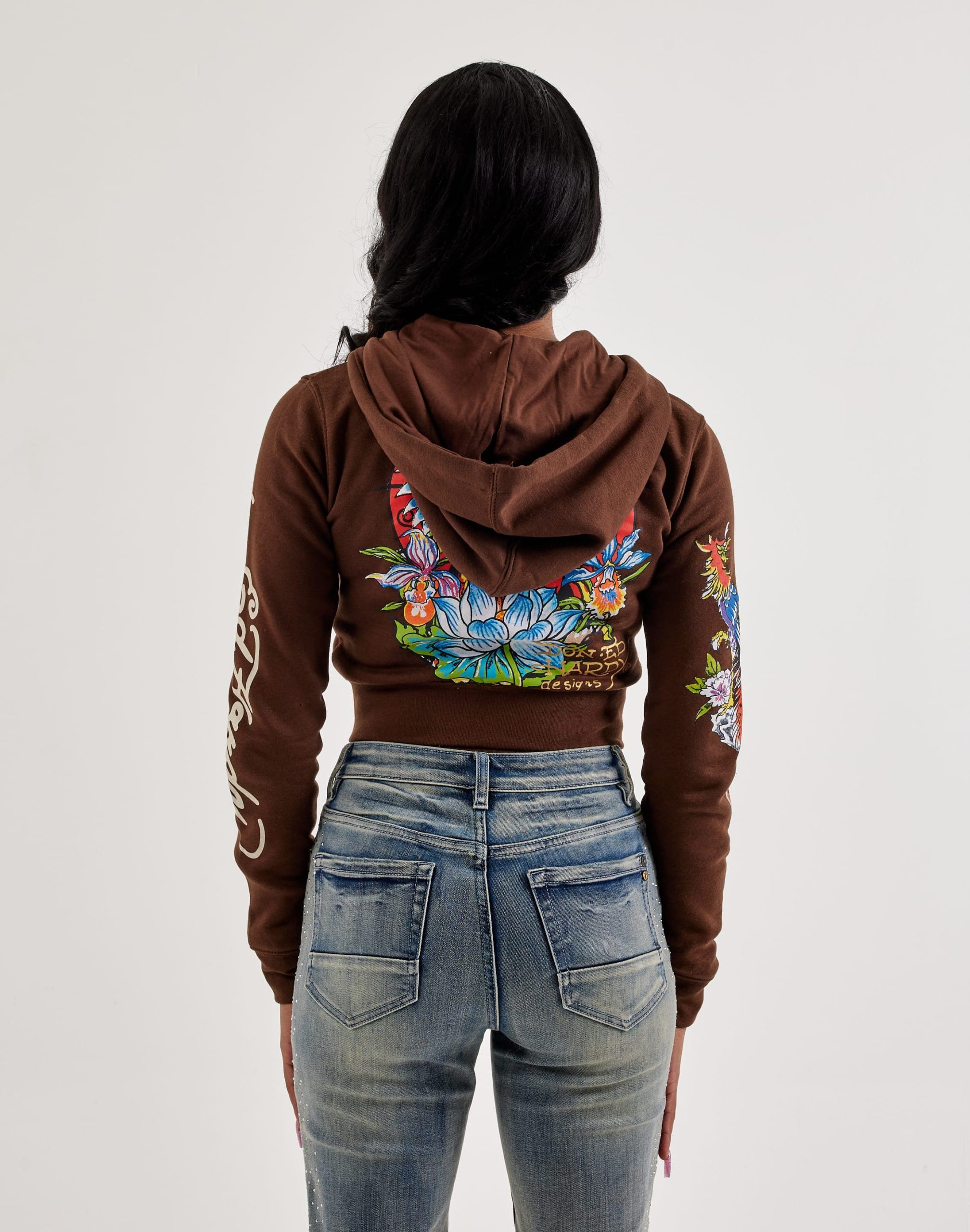Ed Hardy Phoenix Y2K Full-Zip Fleece Hoodie - Image 2
