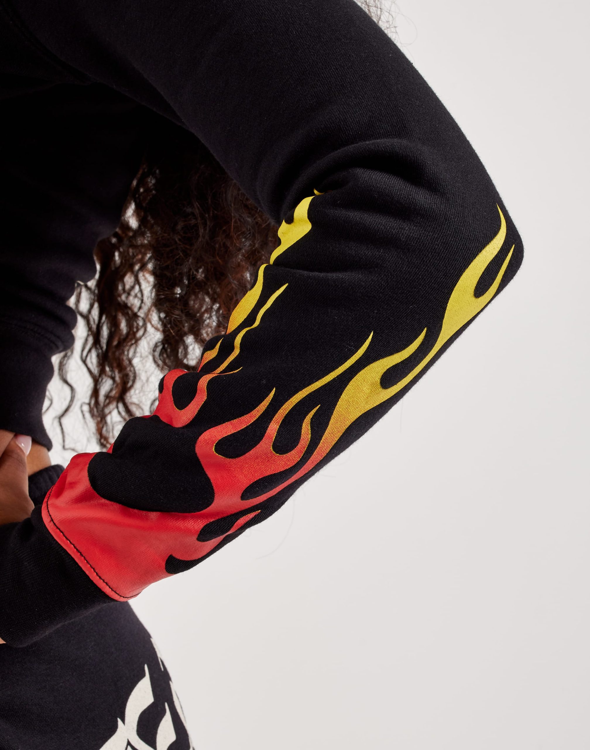 Ed Hardy Tiger Flame Y2K Full-Zip Fleece Hoodie - Image 4
