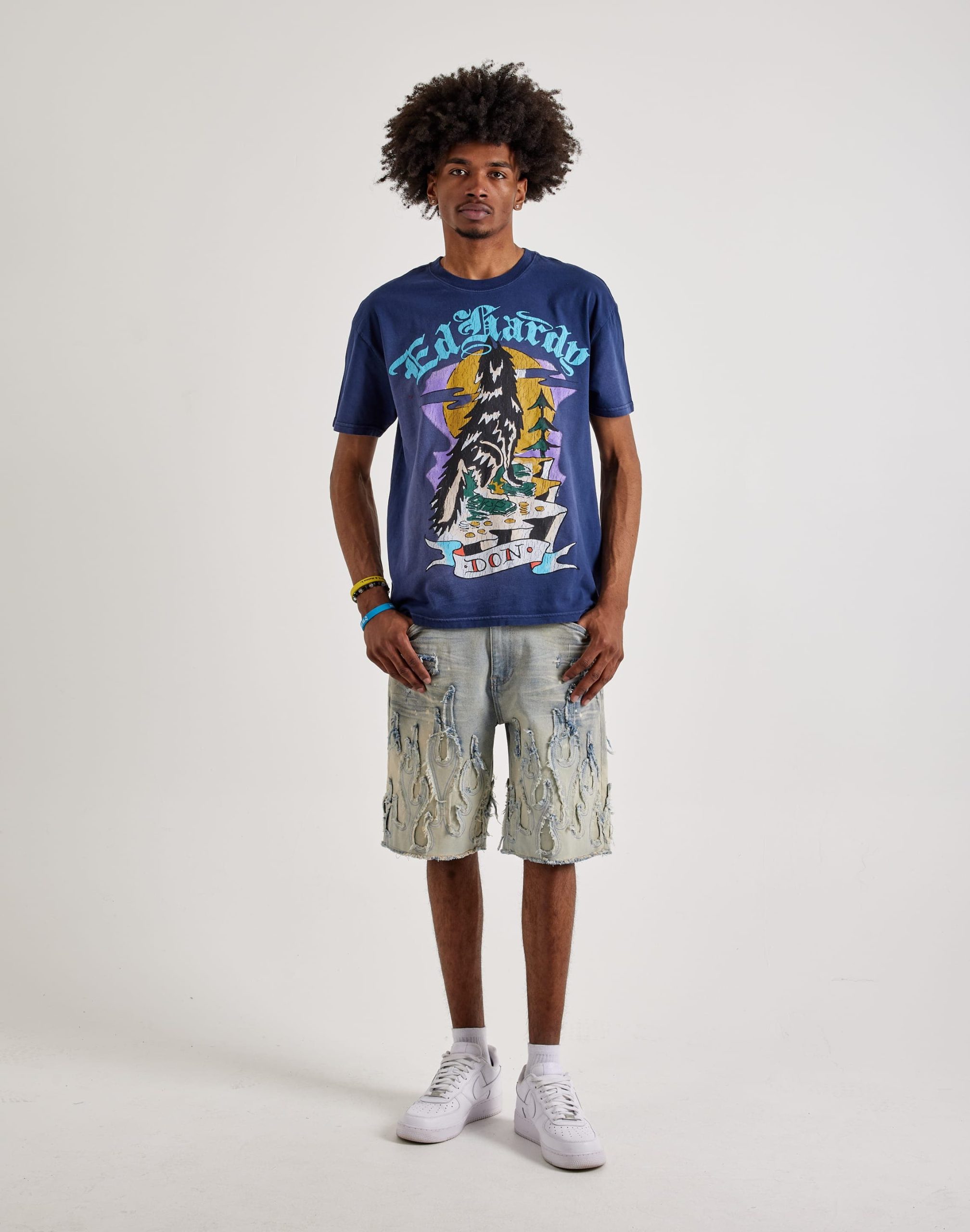Ed Hardy Don Wolf Short Sleeve Boxy Tee - Image 4