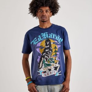Ed Hardy Don Wolf Short Sleeve Boxy Tee