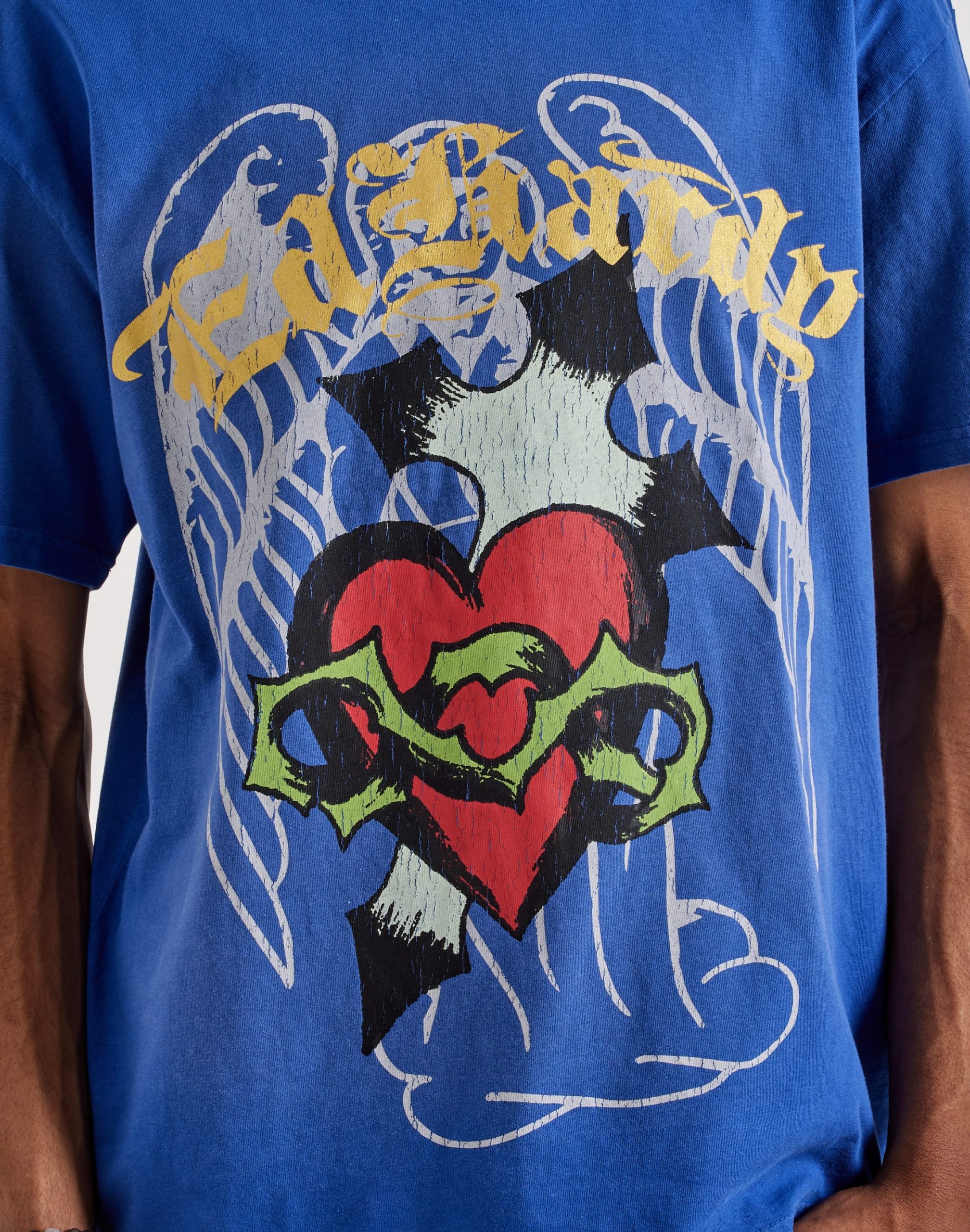 Ed Hardy Sacred Heart Washed Boxy Tee - Image 2