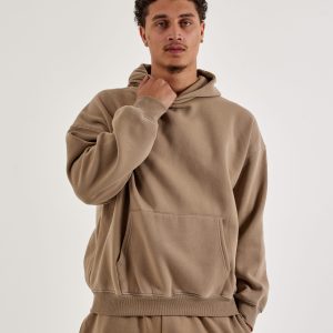 DH Essentials Acid Wash Fleece Pullover Hoodie
