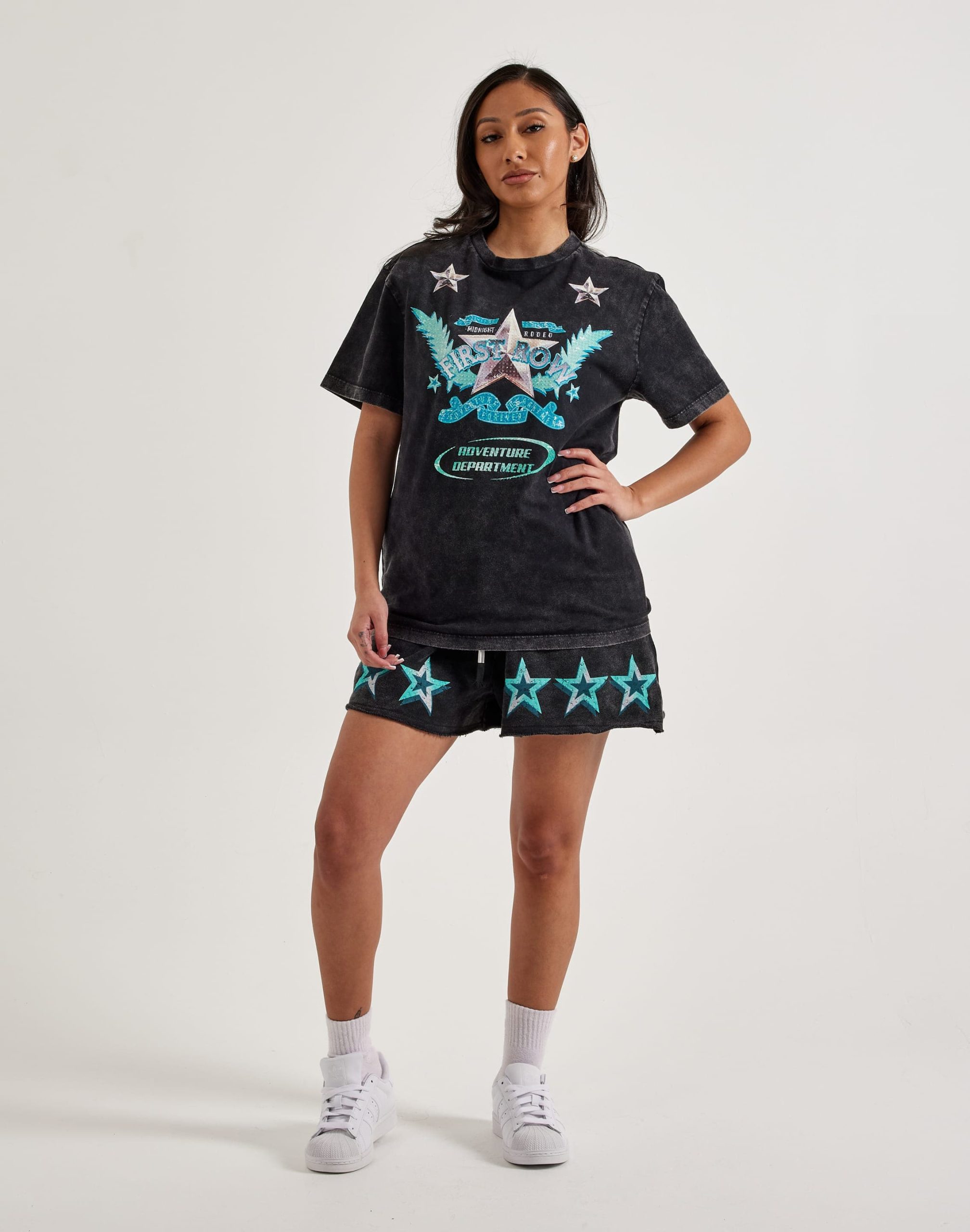 First Row Washed Graphic Tee - Image 4