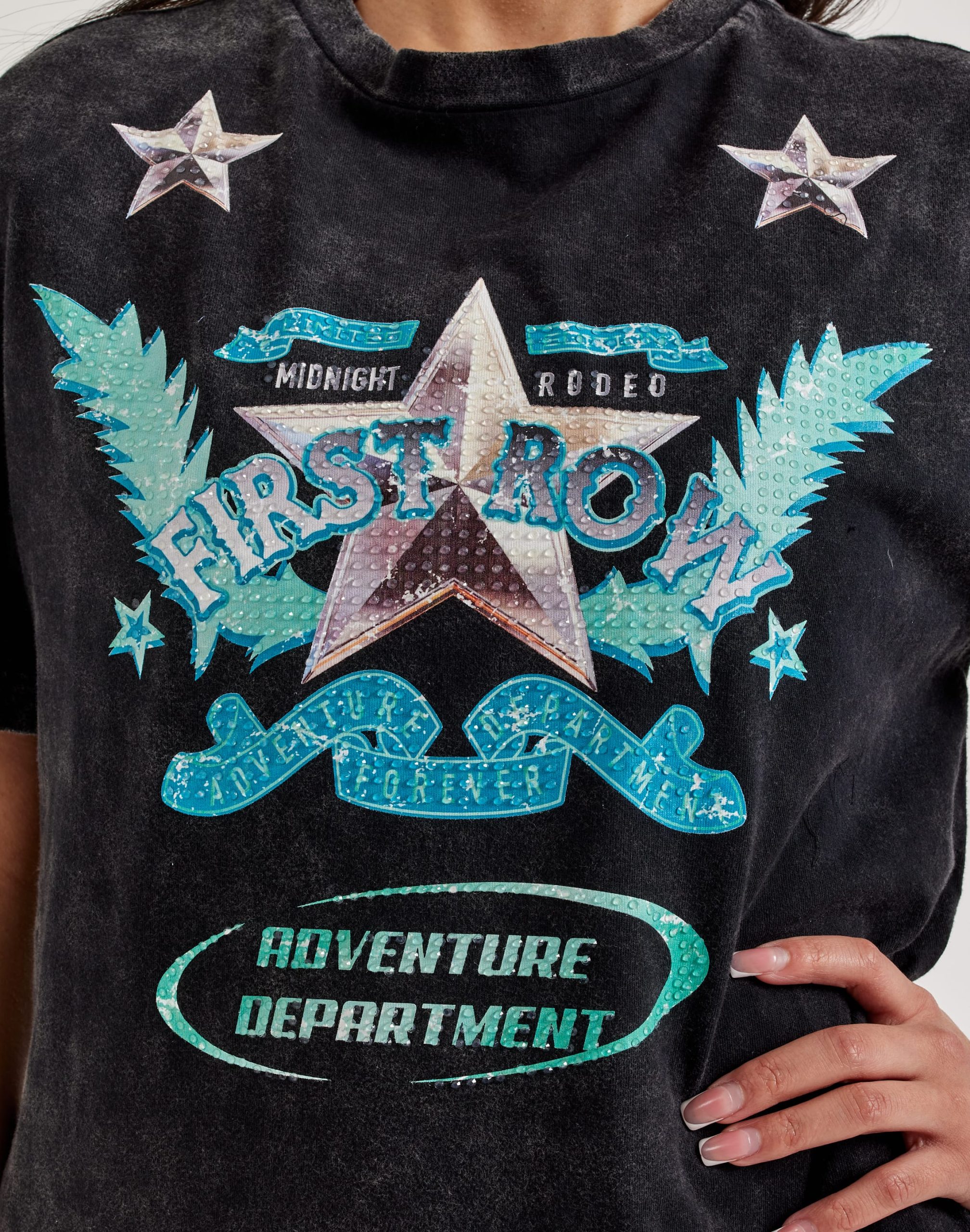 First Row Washed Graphic Tee - Image 3
