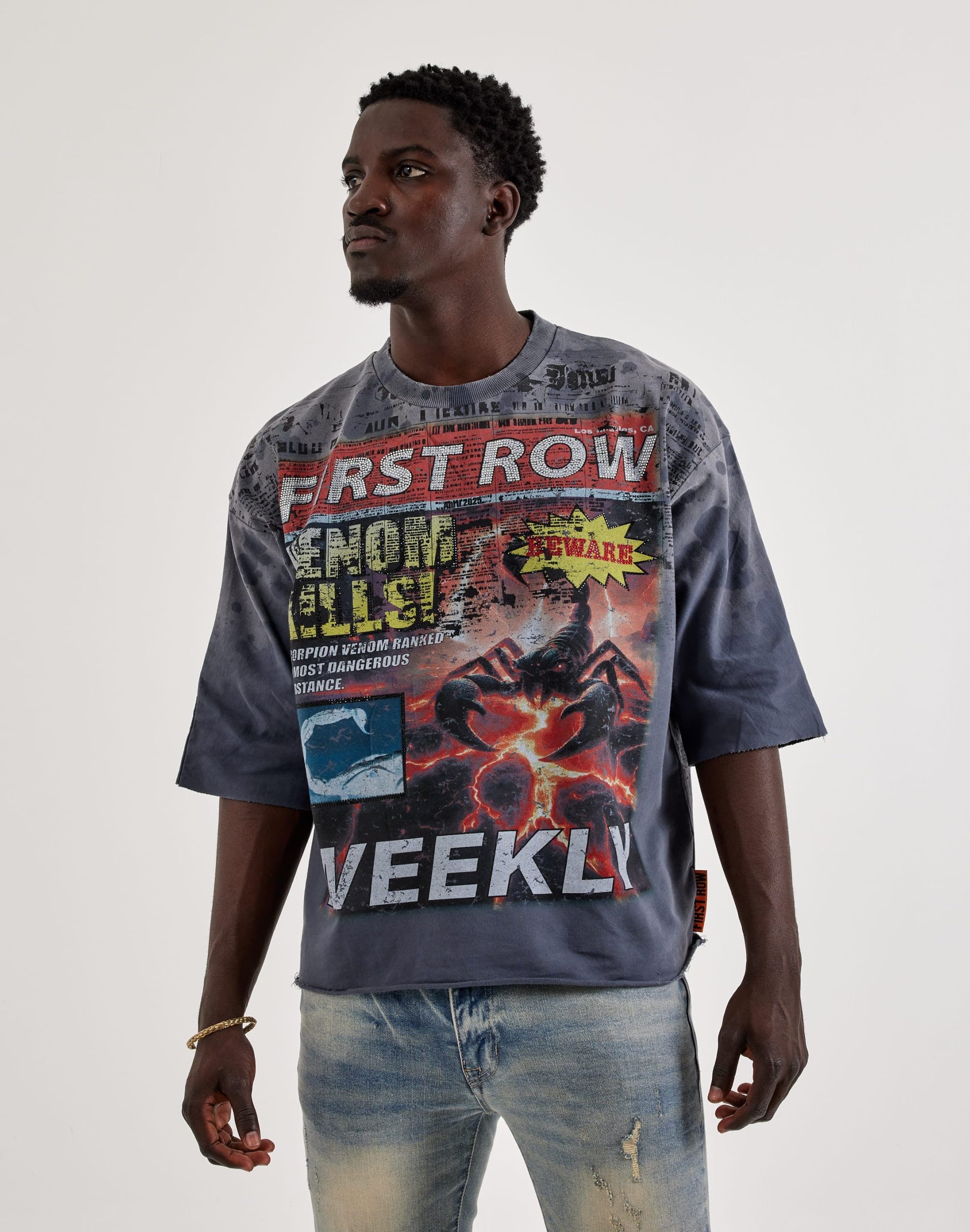 First Row Venom Kills Rhinestone Tee