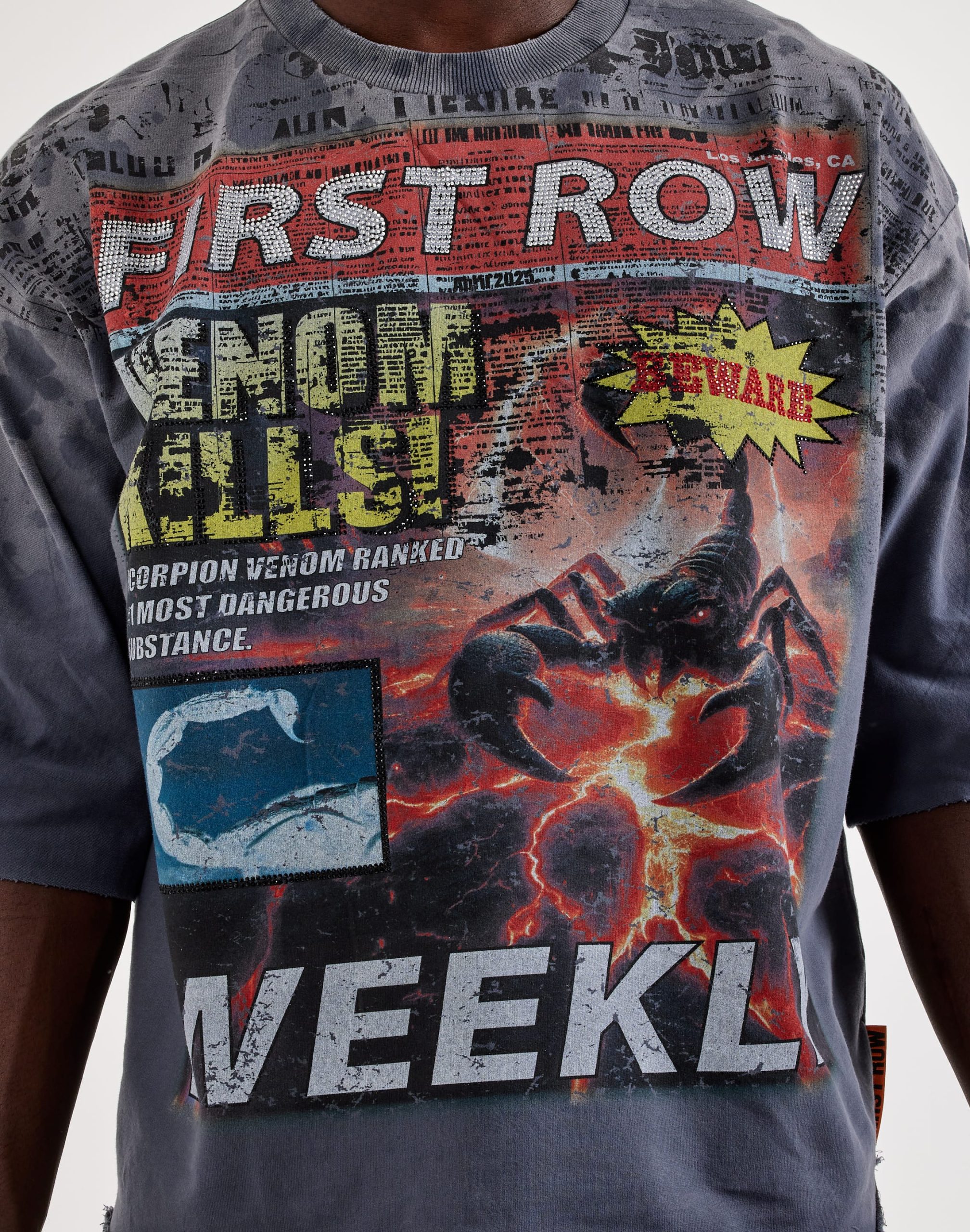 First Row Venom Kills Rhinestone Tee - Image 3