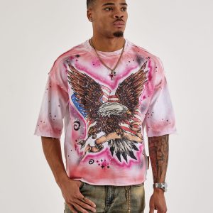 First Row Eagle Rhinestone Tee