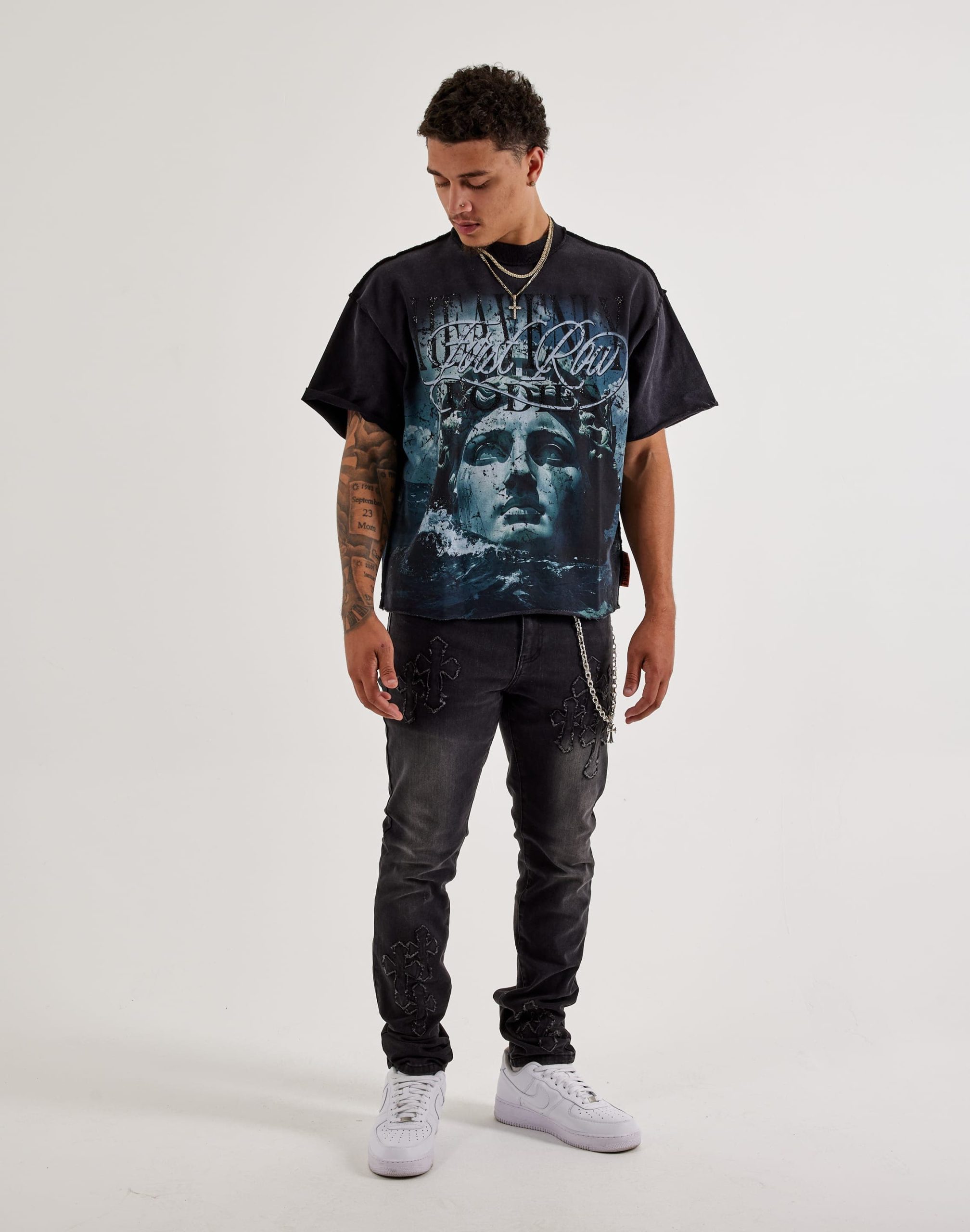 First Row Rising Rhinestone Tee - Image 4
