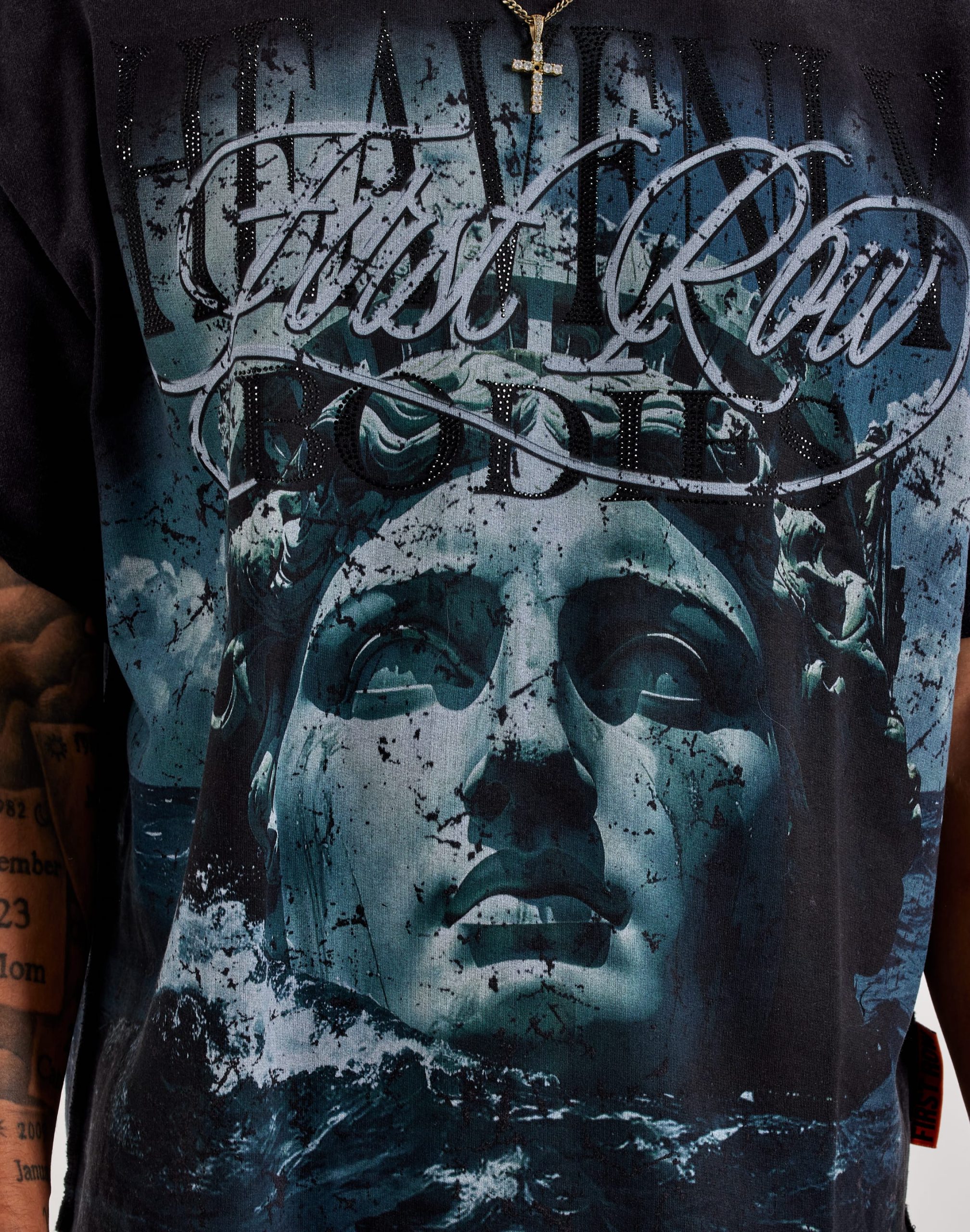 First Row Rising Rhinestone Tee - Image 3