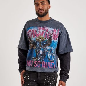 First Row Caution Long-Sleeve Tee