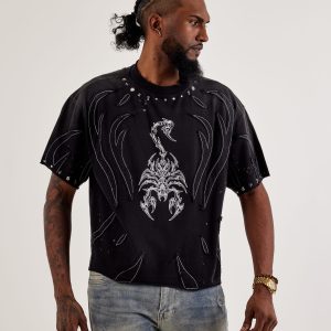 First Row Scorpion Cut-Up Tee
