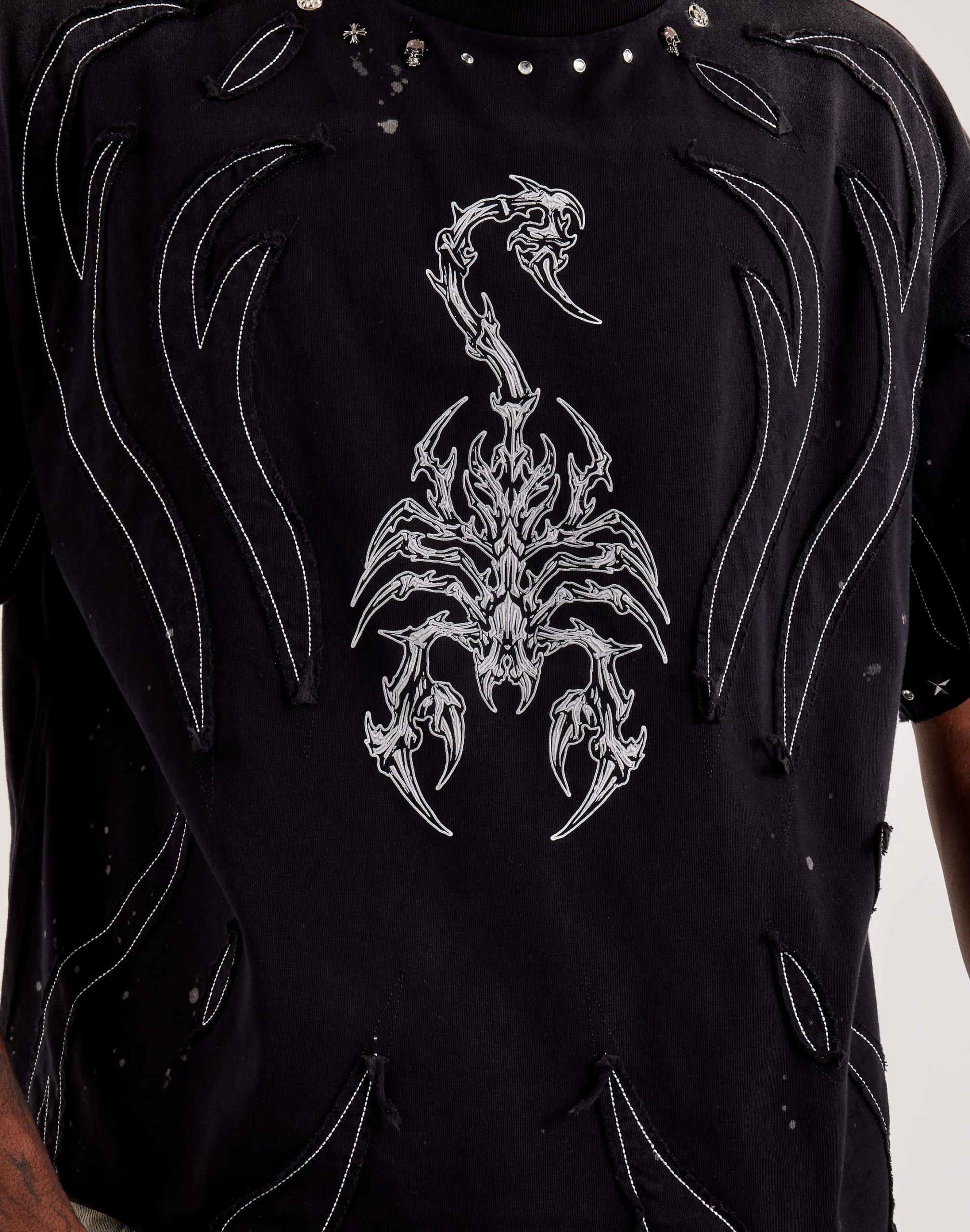 First Row Scorpion Cut-Up Tee - Image 2