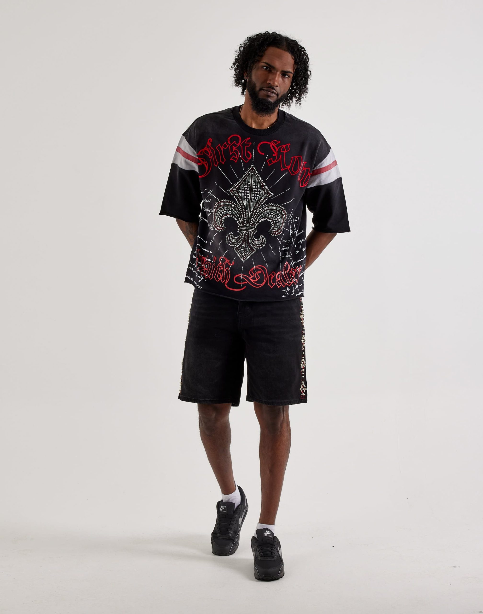 GFTD LA Pearl Gems Denim Shorts - Image 5