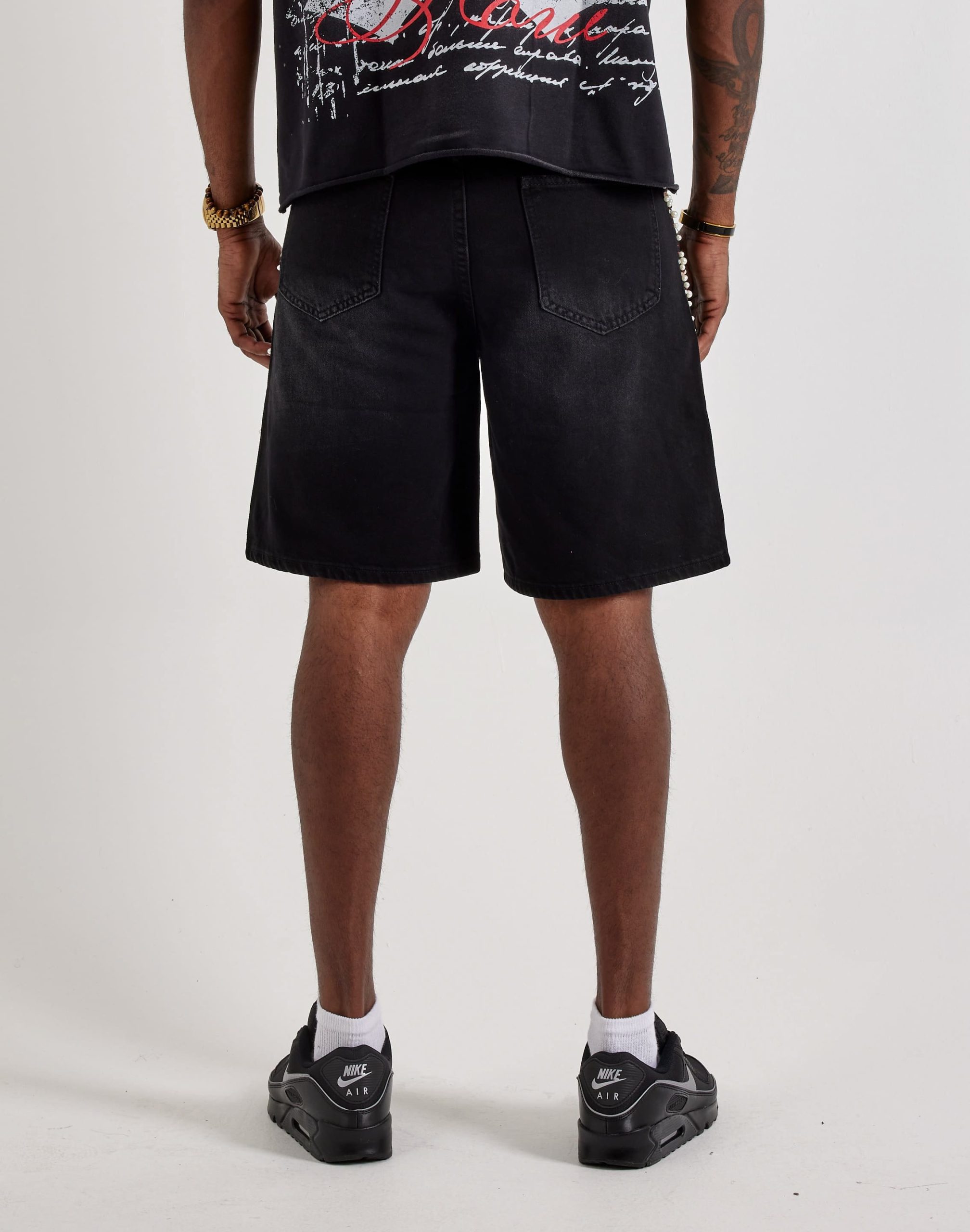 GFTD LA Pearl Gems Denim Shorts - Image 4