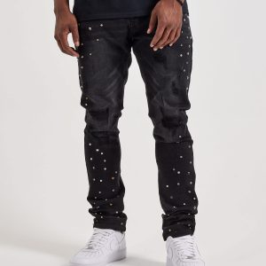 GFTD LA Slim Star Gems Denim Jeans