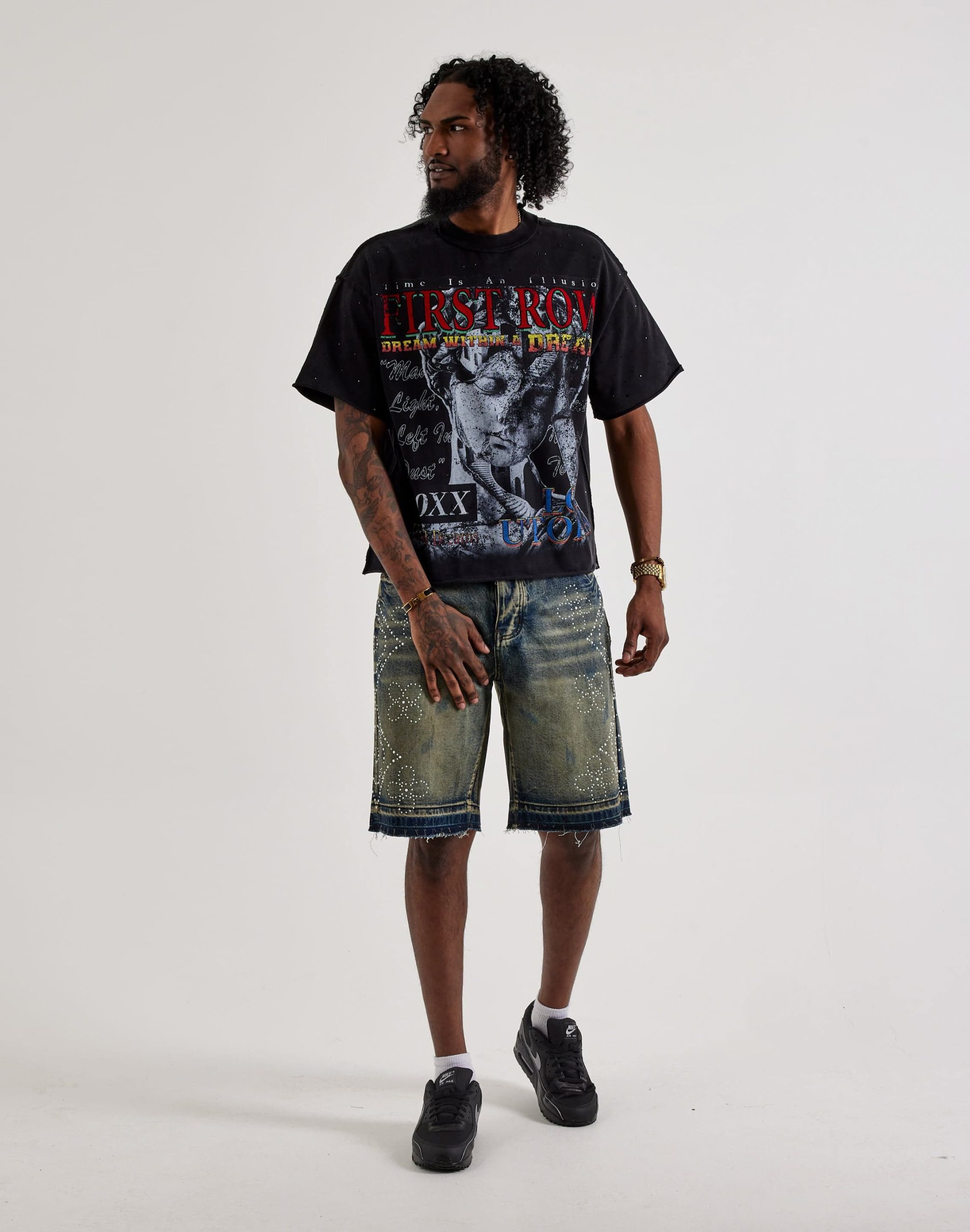 GFTD LA Pearl Denim Shorts - Image 5