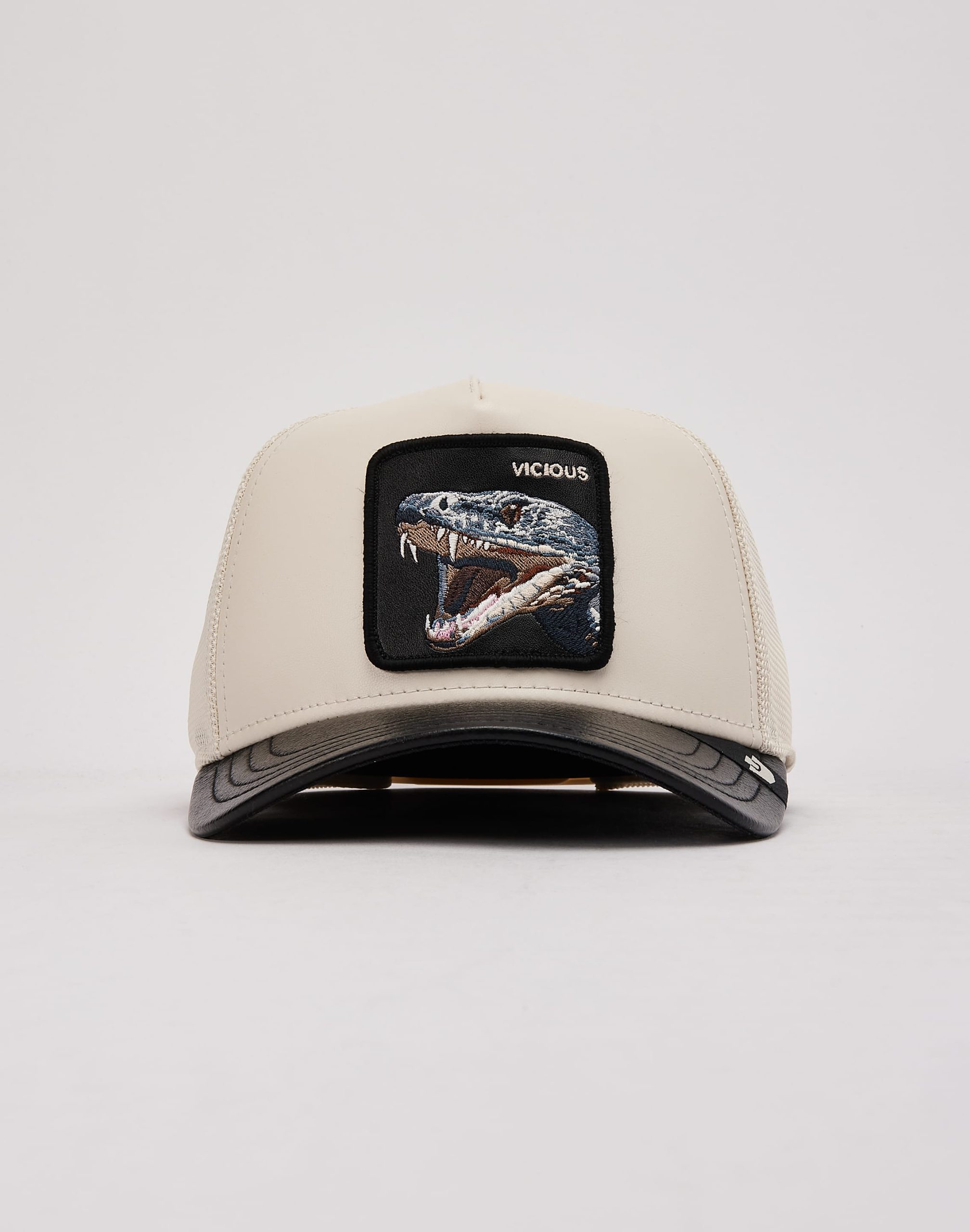 Goorin Bros Faux Leather Snake Trucker Hat - Image 2