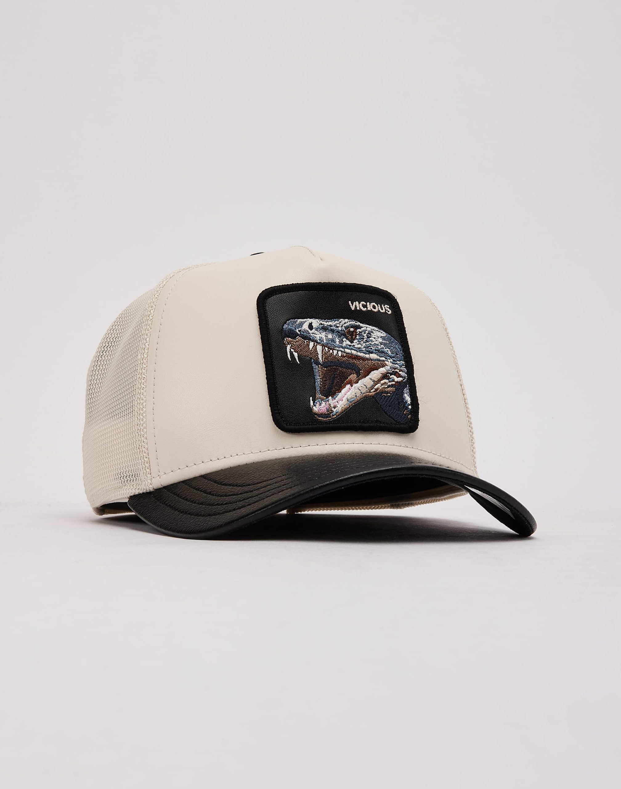 Goorin Bros Faux Leather Snake Trucker Hat - Image 3