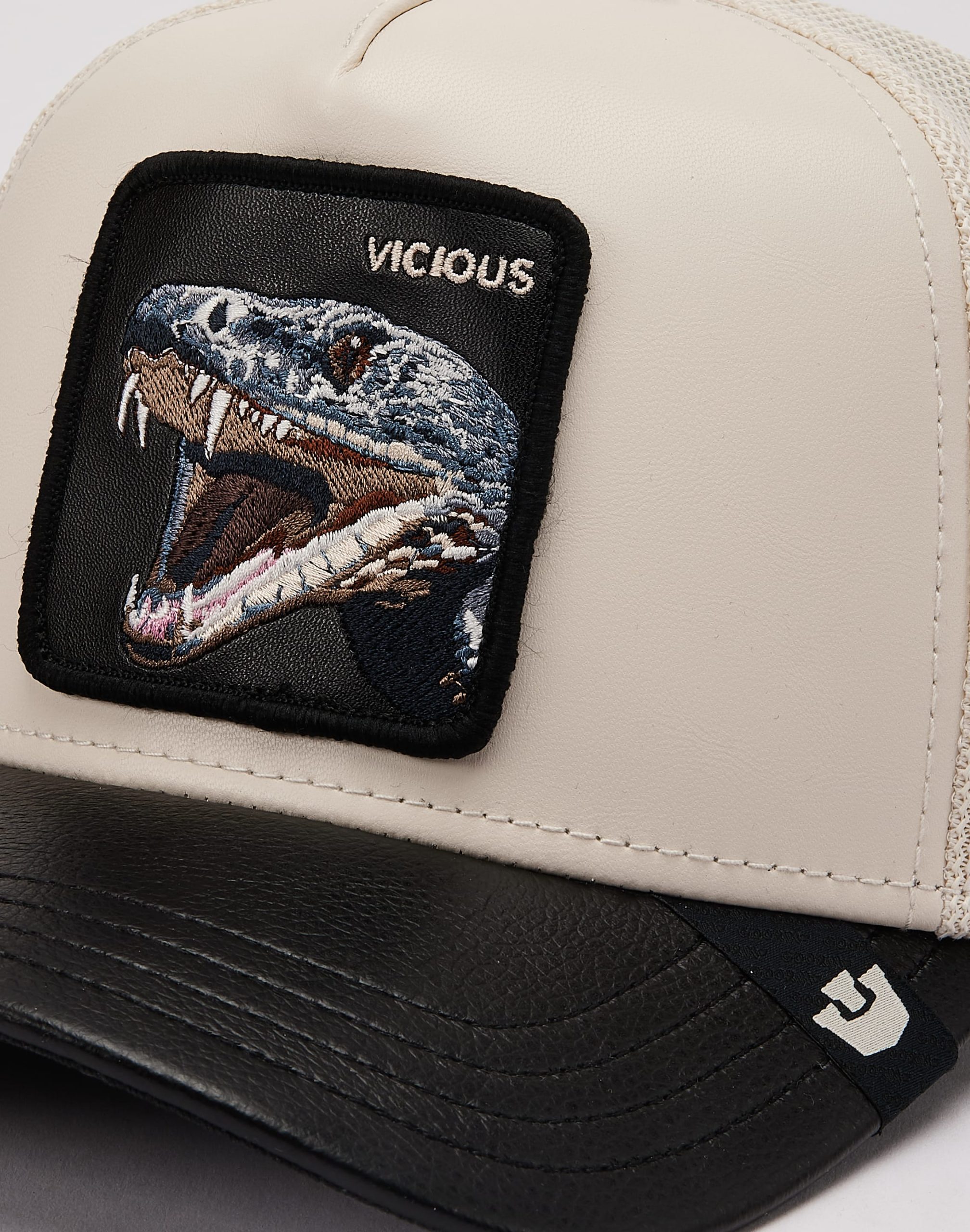 Goorin Bros Faux Leather Snake Trucker Hat - Image 4