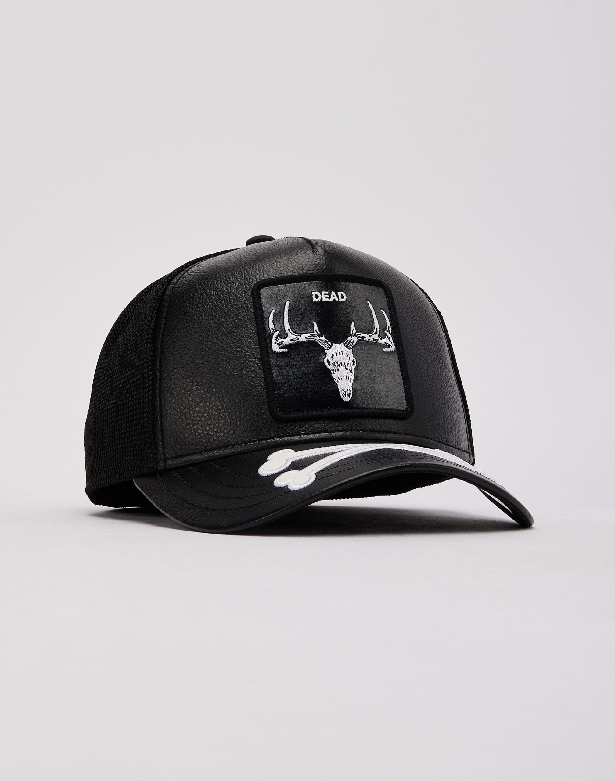 Goorin Bros Leather Bones Trucker Hat - Image 3
