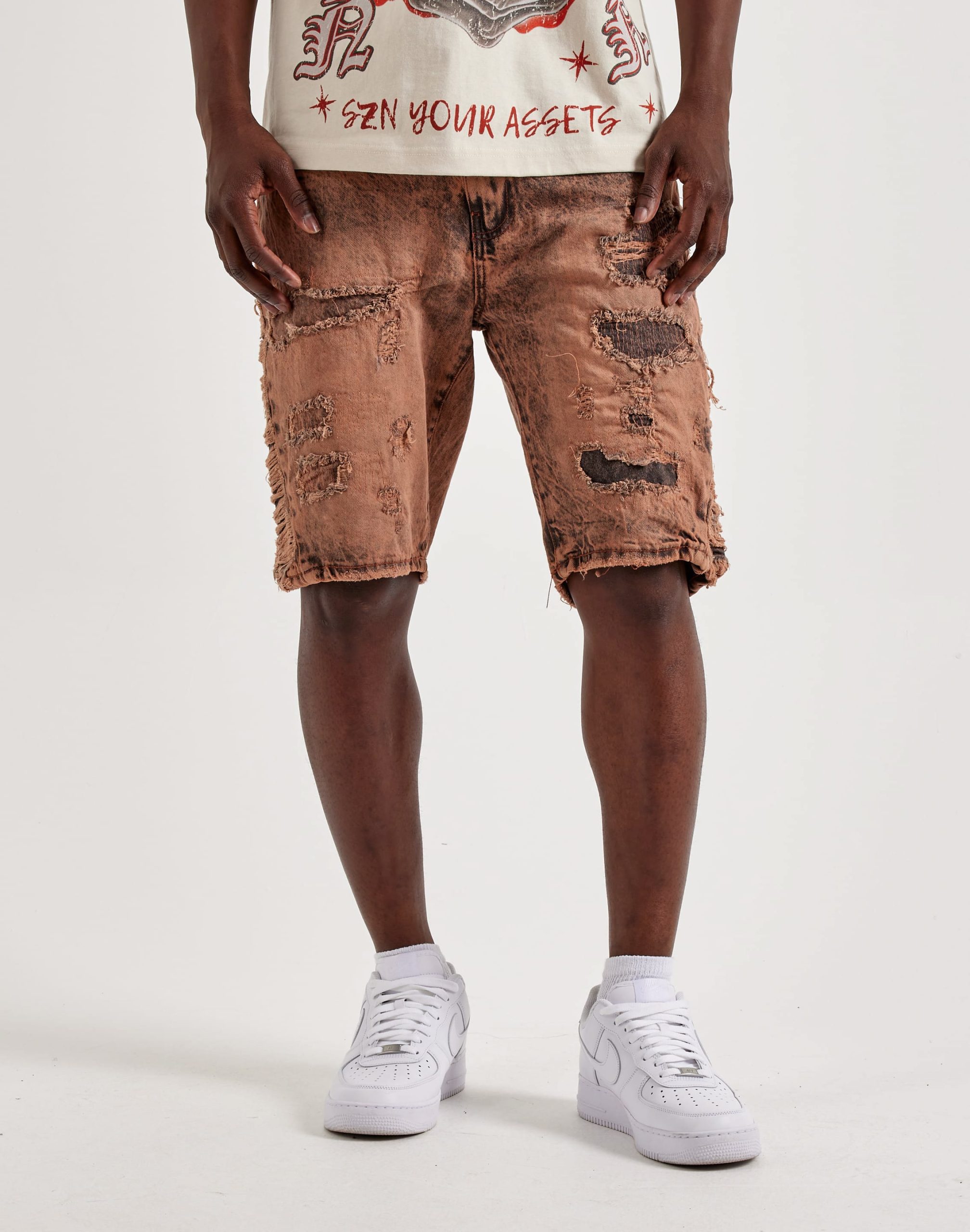 Grindhouse Distressed Denim Shorts