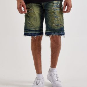 Grindhouse Distressed Denim Shorts