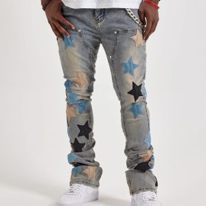 Guapi Stacked Star Denim Jeans