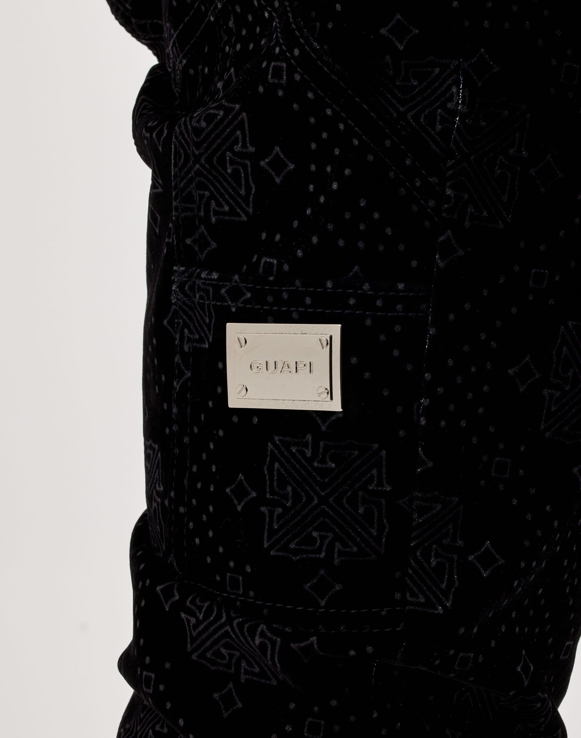 Guapi Velour Stacked Monogram Jeans - Image 4