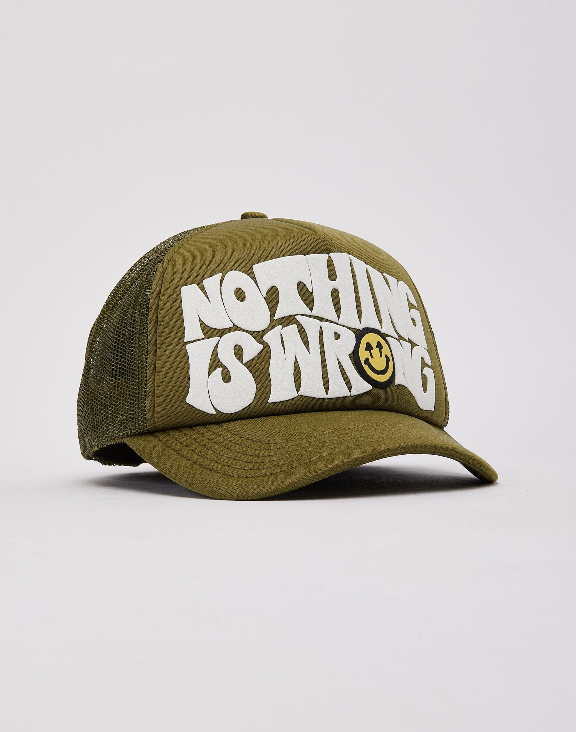 Happy Caps Nothing Is Wrong Trucker Hat - Image 3