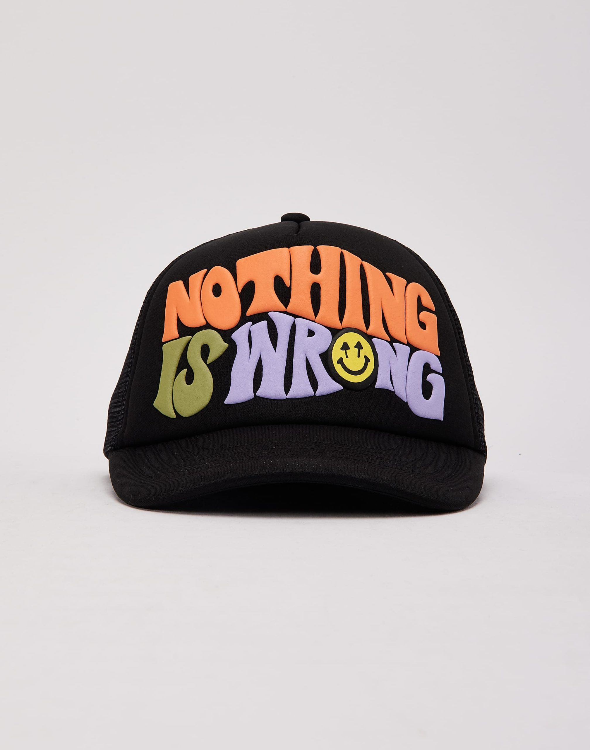 Happy Caps Nothing Is Wrong Trucker Hat - Image 2