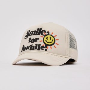 Happy Caps Smile For Awhile Trucker Hat