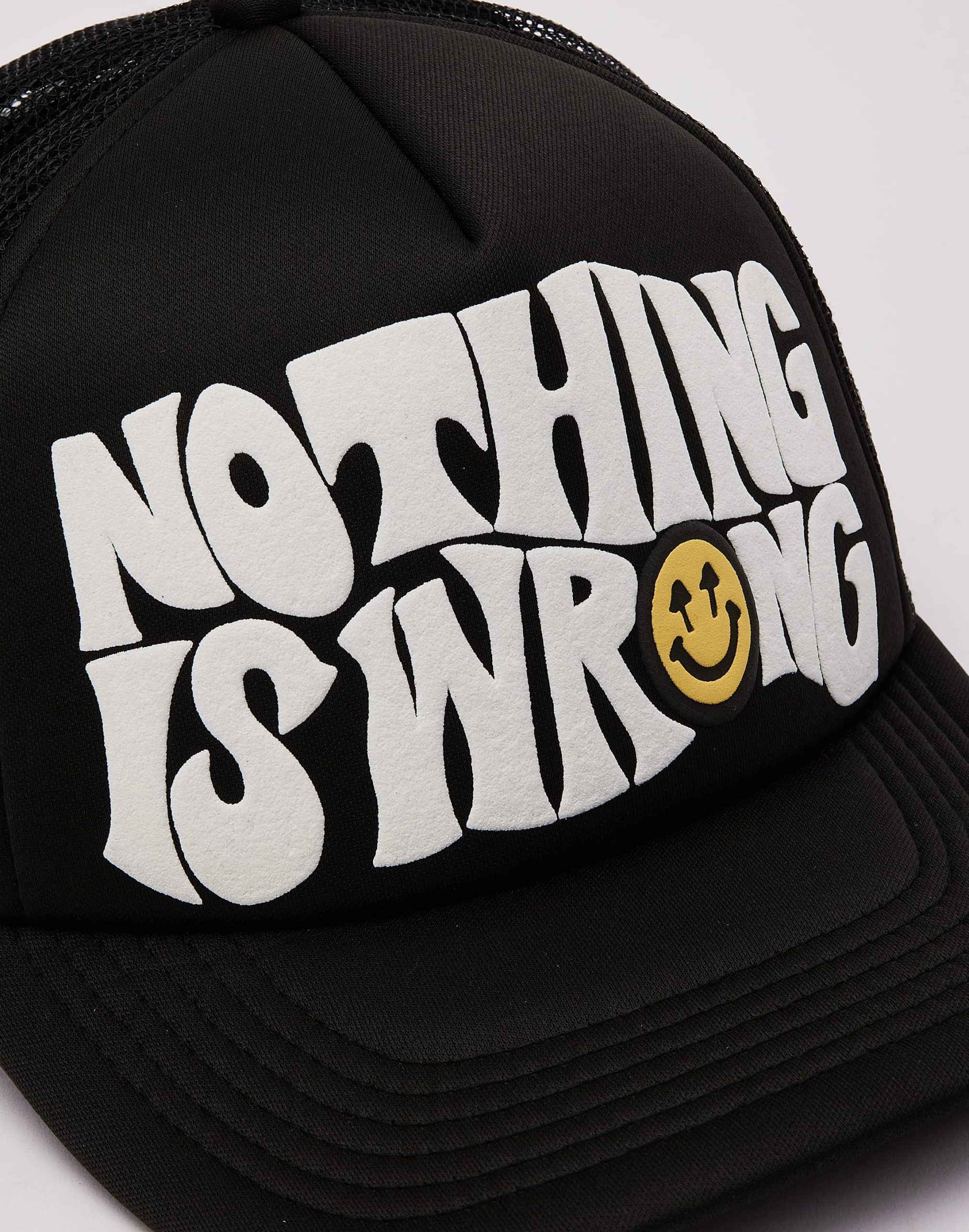 Happy Caps Nothing Is Wrong Trucker Hat - Image 4