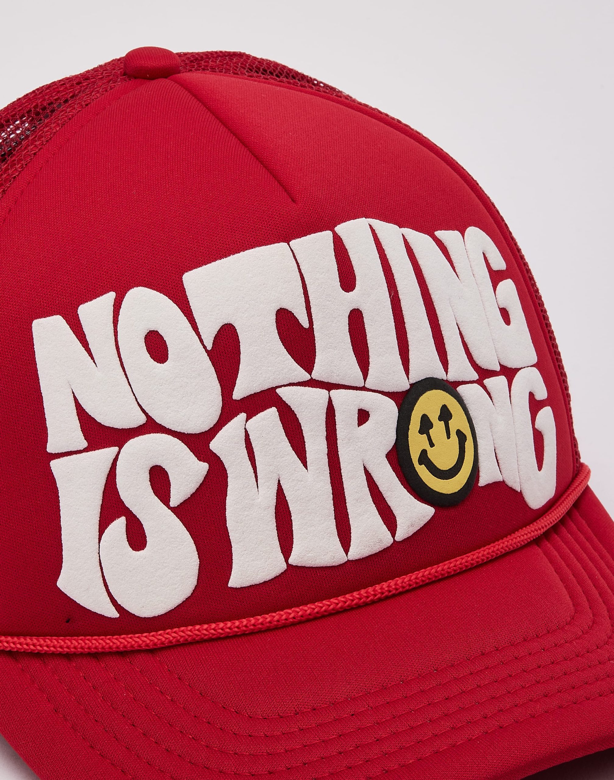 Happy Caps Nothing Is Wrong Trucker Hat - Image 4