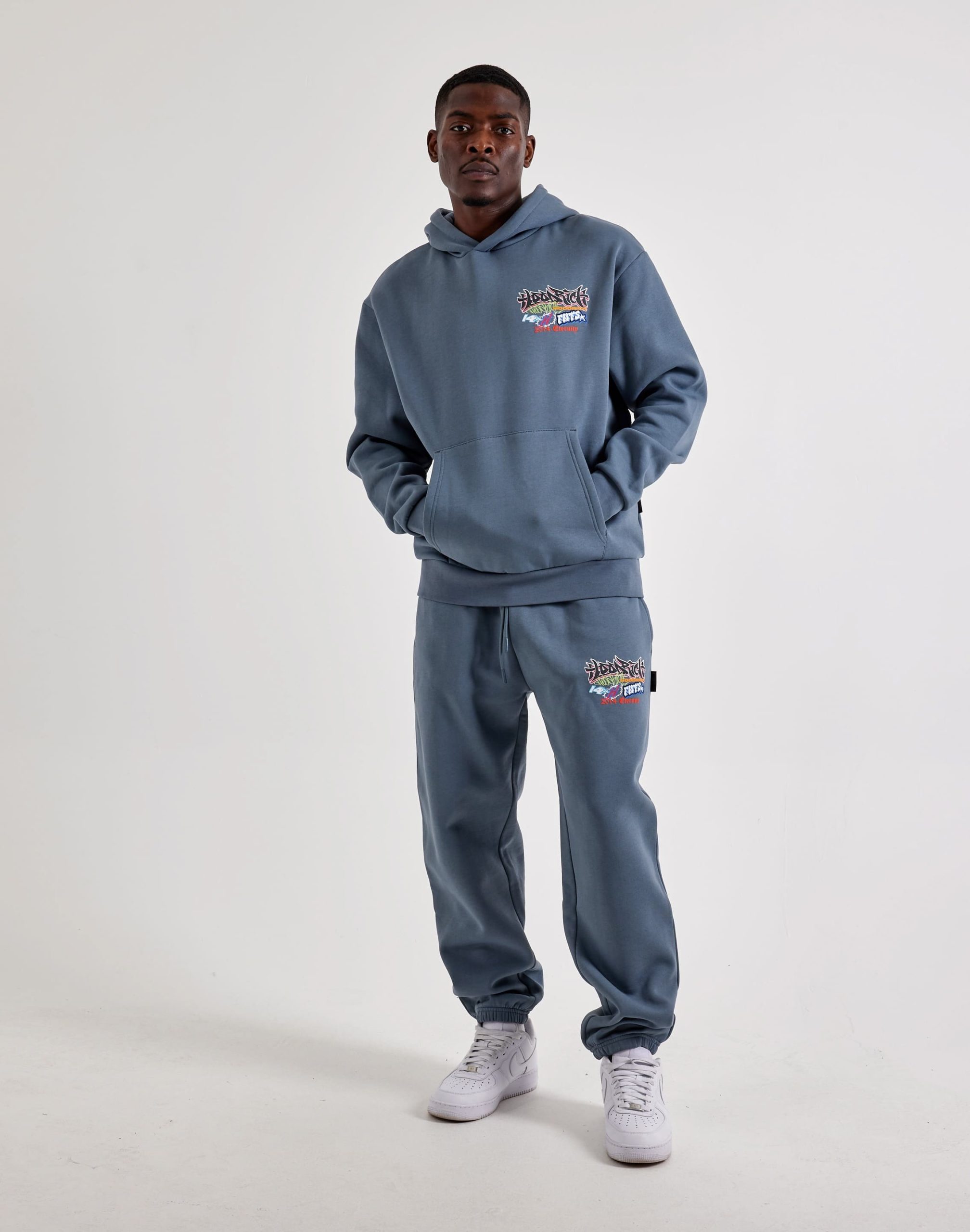 Hoodrich Graffiti Oversized Pullover Fleece Hoodie - Image 4