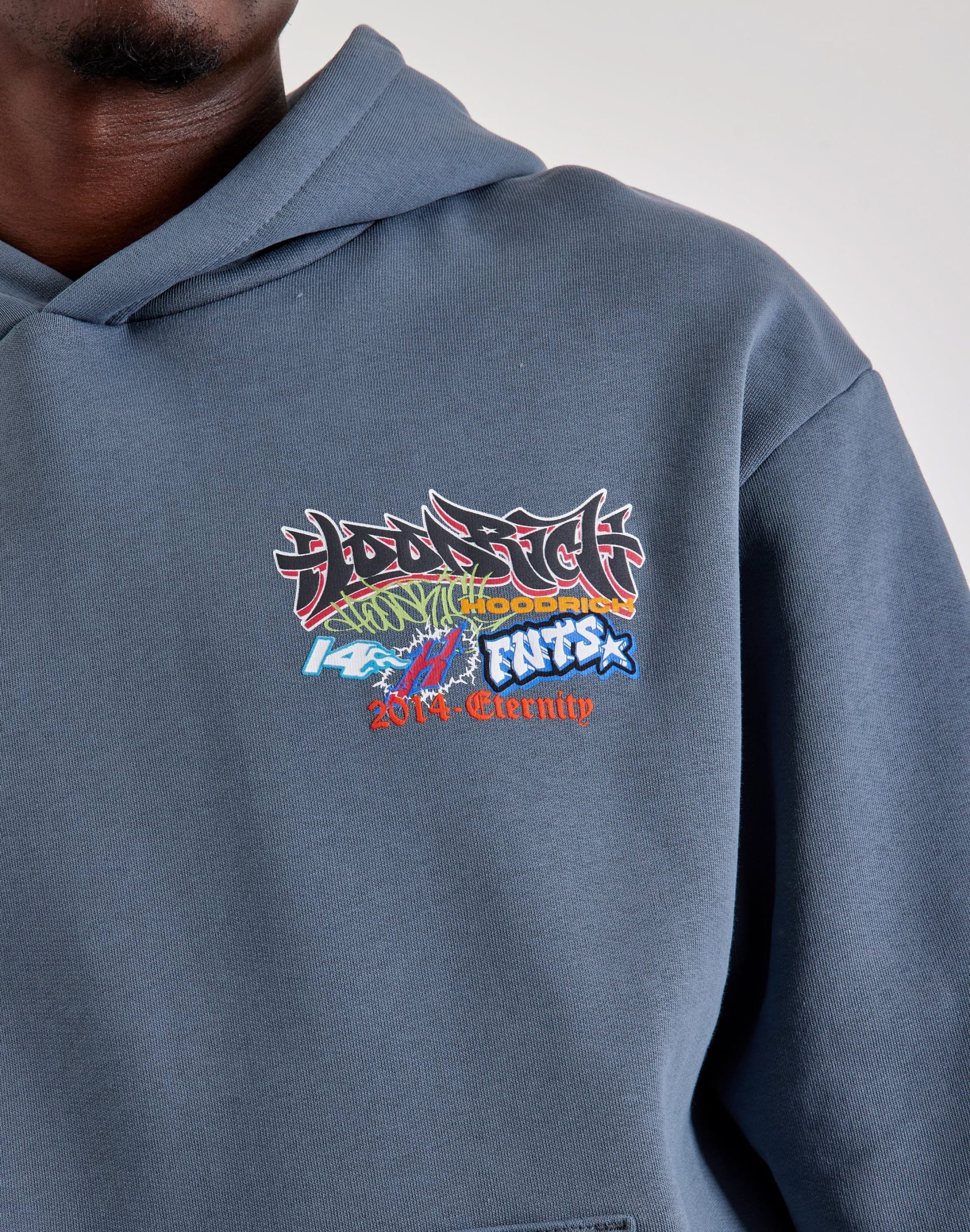 Hoodrich Graffiti Oversized Pullover Fleece Hoodie - Image 3