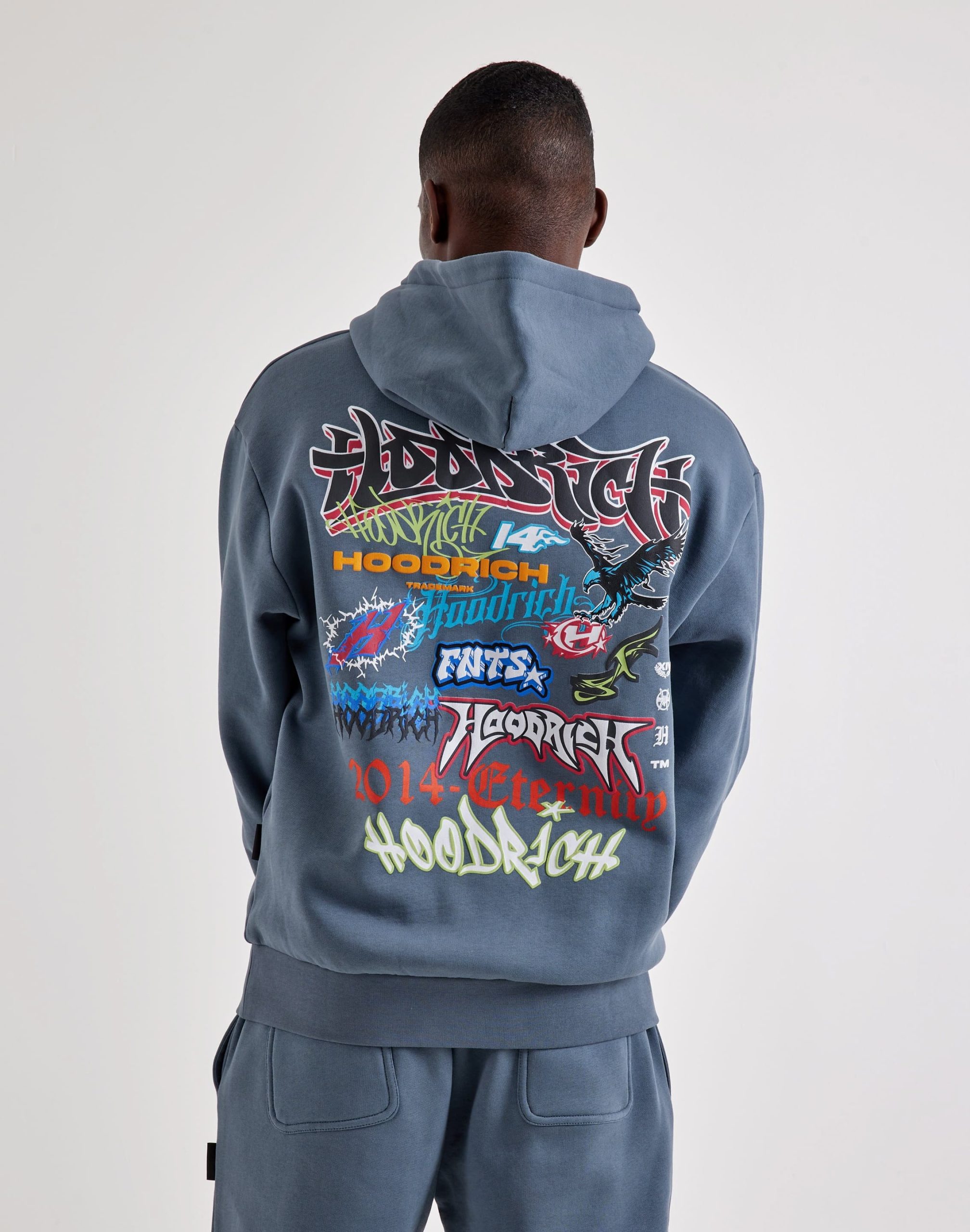 Hoodrich Graffiti Oversized Pullover Fleece Hoodie - Image 2