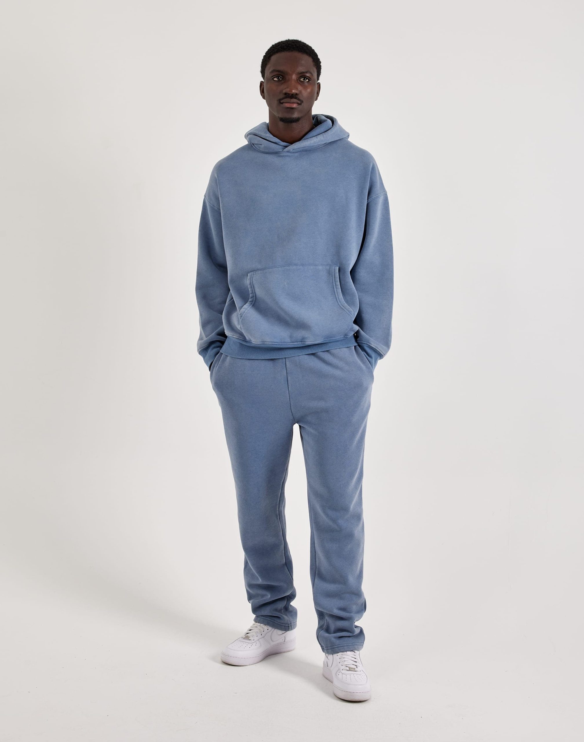 DH Essentials Acid Wash Fleece Pullover Hoodie - Image 4