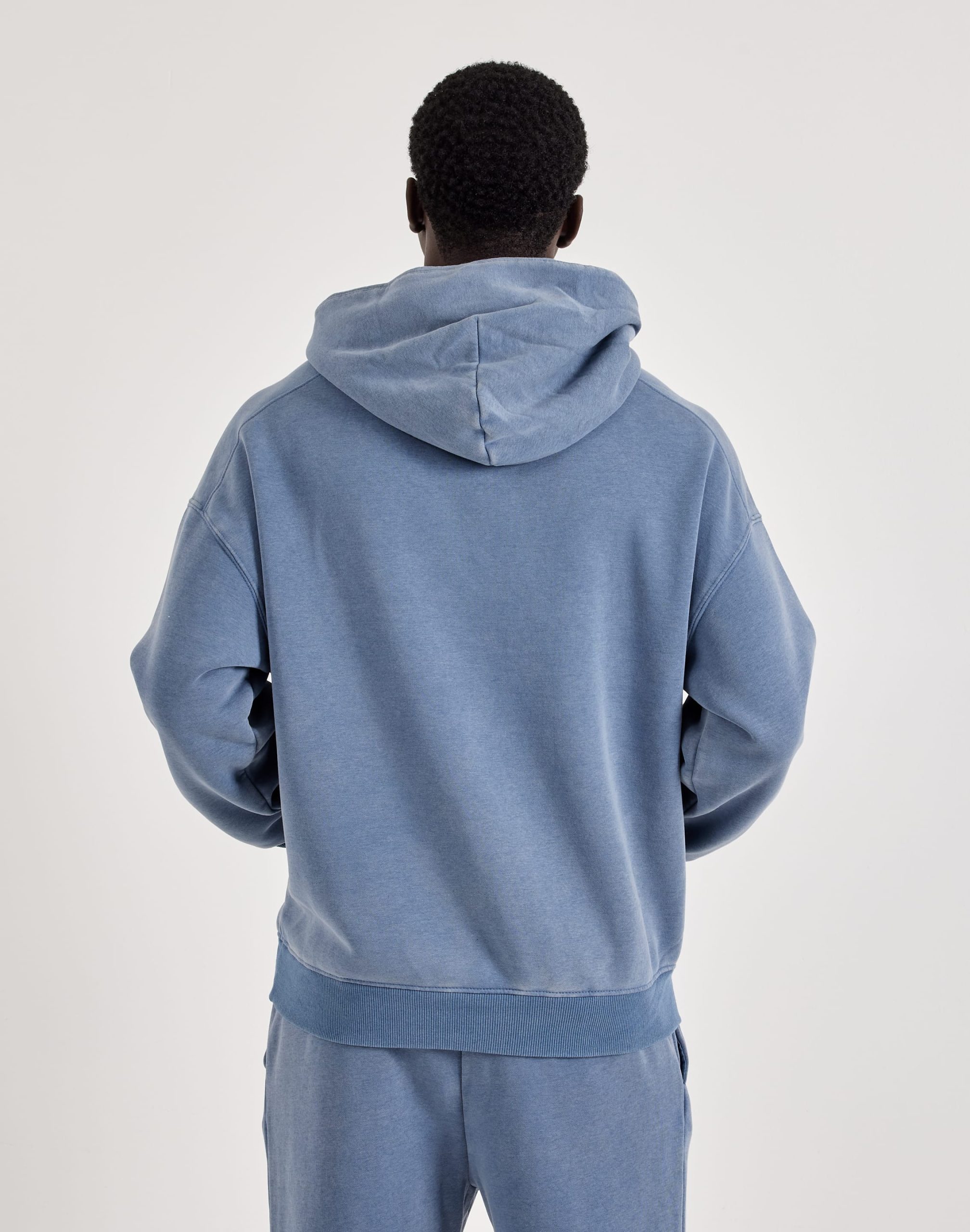 DH Essentials Acid Wash Fleece Pullover Hoodie - Image 3