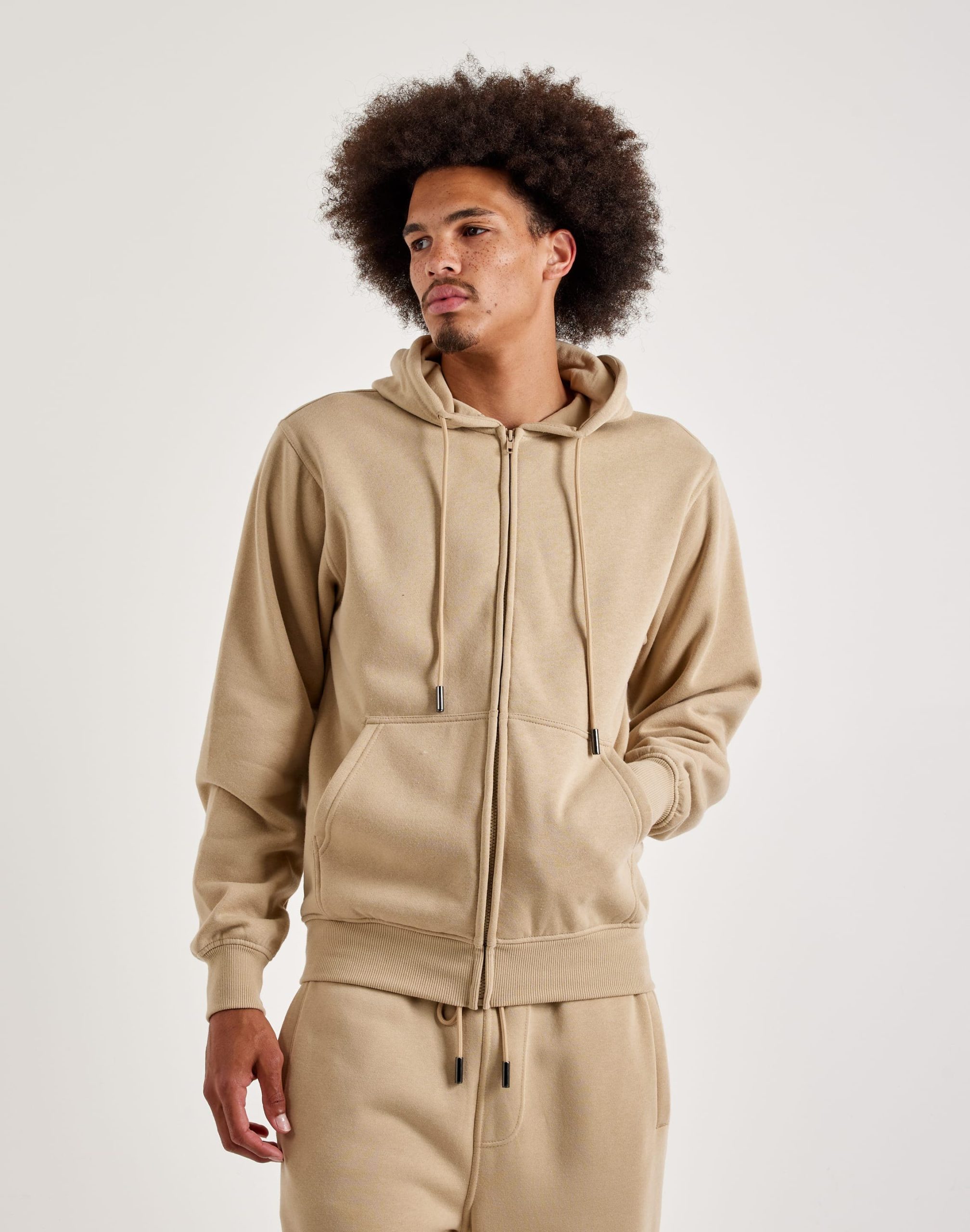 DH Essentials Basic Full-Zip Fleece Hoodie