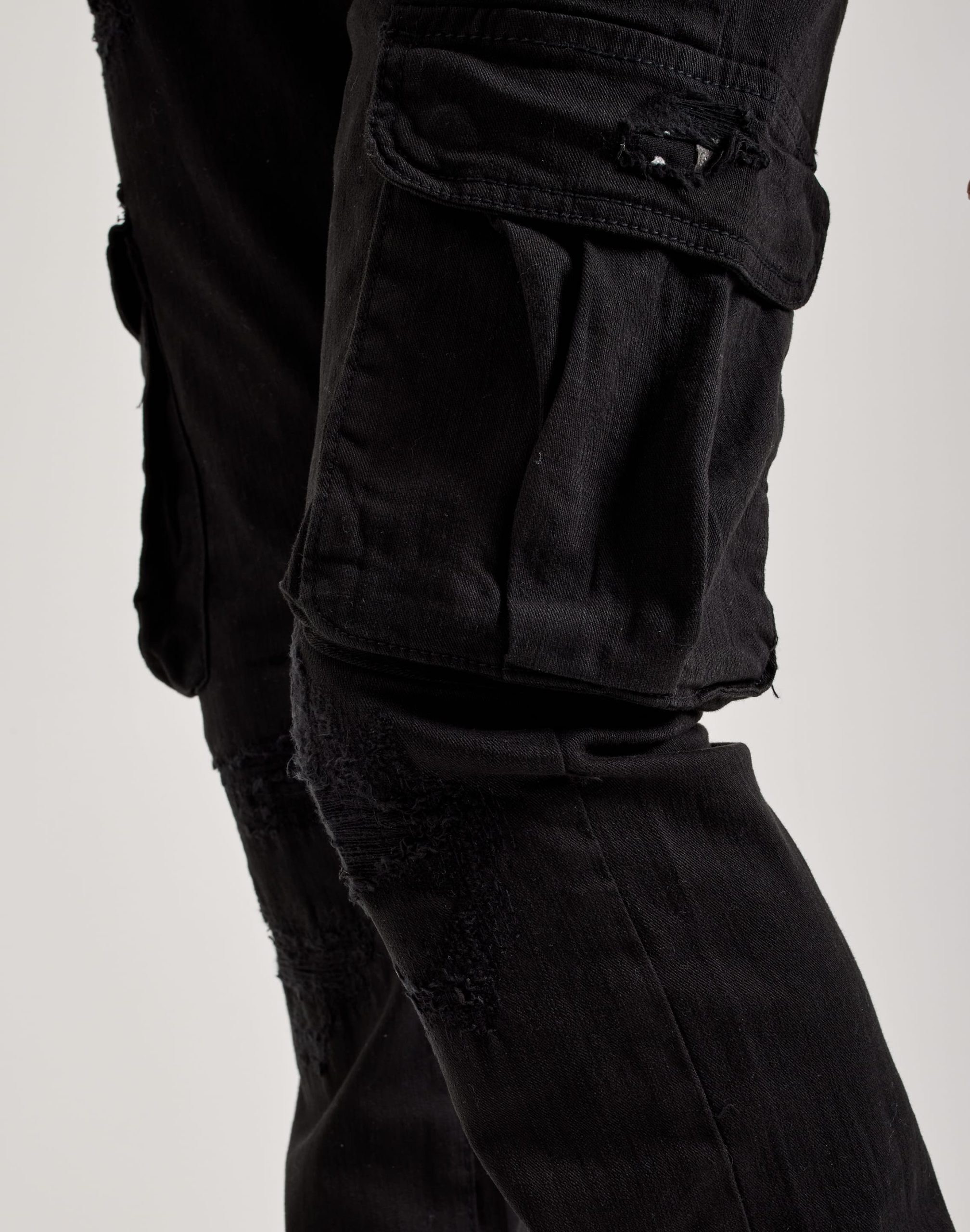 Jordan Craig Stacked Flare Cargo Denim Jeans - Image 4