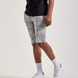 Jordan Craig Basic Distressed Denim Shorts
