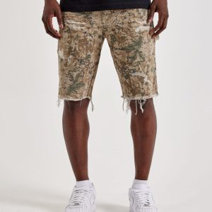 Jordan Craig Distressed Camo Carpenter Shorts