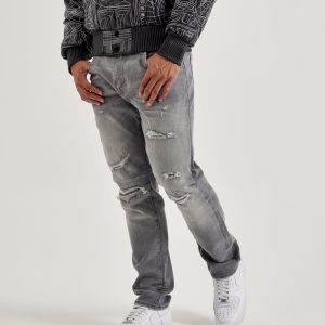 Jordan Craig Collins Distressed Straight Denim Jeans