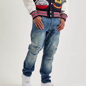 Jordan Craig Collins Distressed Straight Denim Jeans